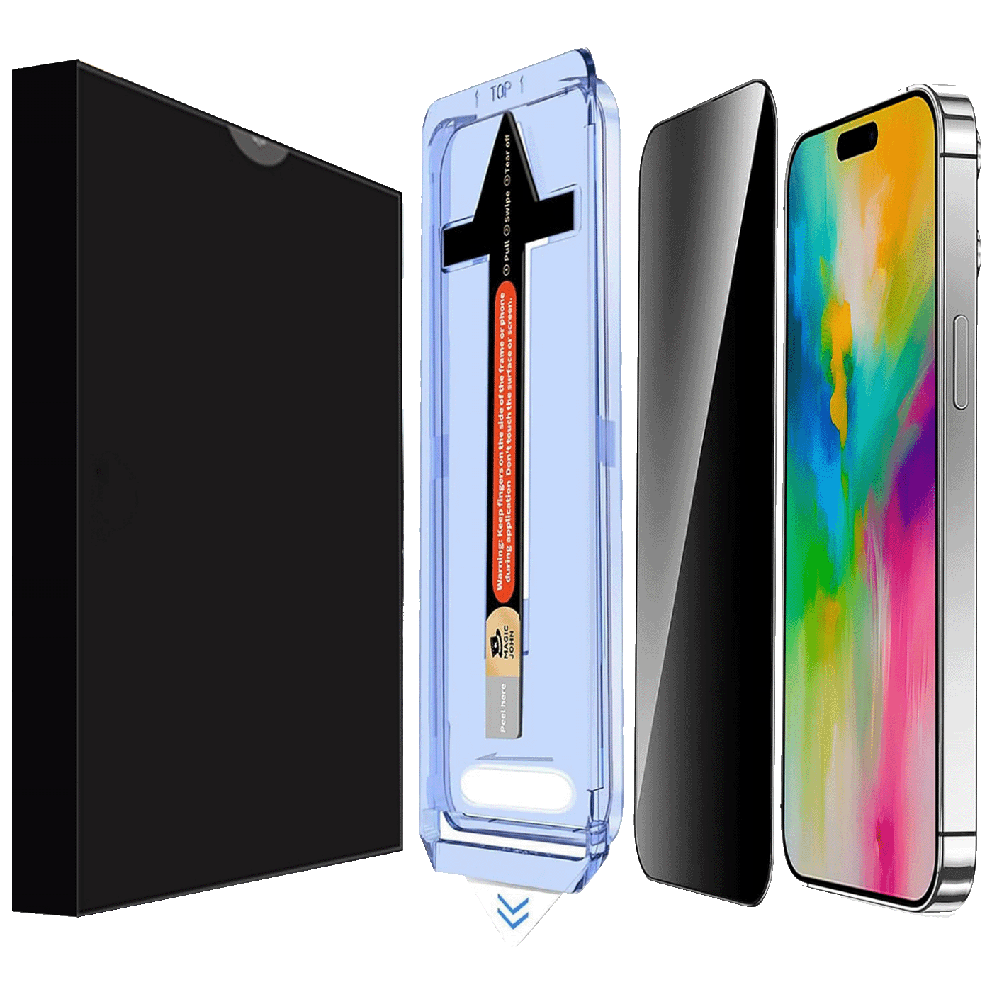 NN-Su Zaštitno staklo za zaštitu privatnosti za iPhone 16 Pro - iPhone 16 Pro Privacy Temp. Glass