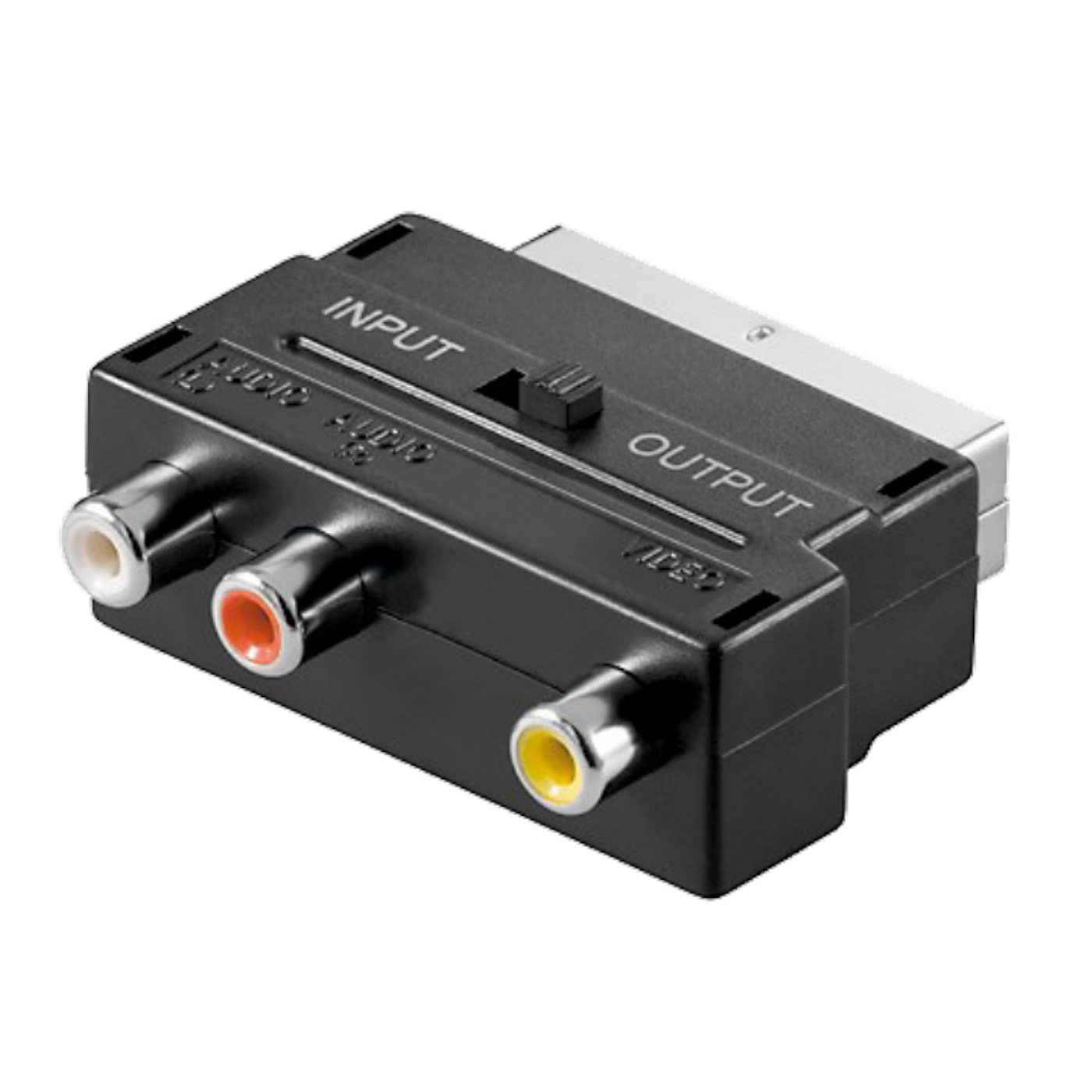 ZED electronic Scart prelaz na 3 x RCA (činč), sa prekidačem, bulk - BK-VP49