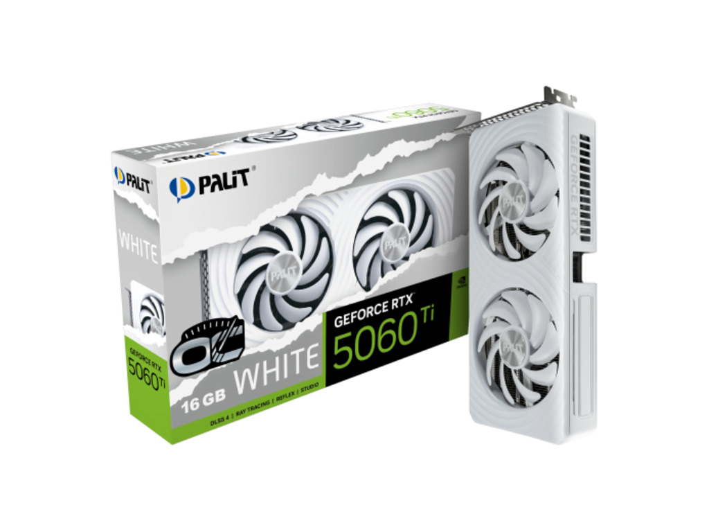 PALIT VGA 5060 Ti White OC 16 16GB GDDR7, 128-bit,  3x DP, 1x HDMI