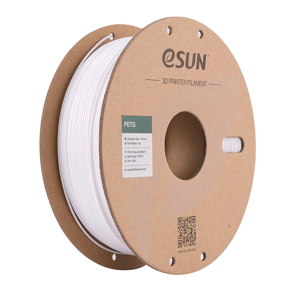 eSUN PETG BIJELA (White) 1kg 1.75mm PaperRoll (PETG175W1P1)
