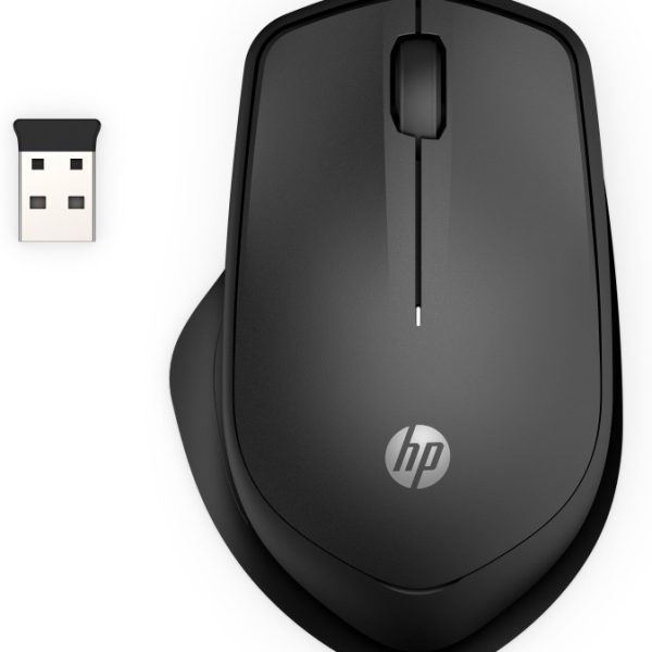 HP Wireless Silent Mouse 280 crni bežični miš na bijeloj pozadini