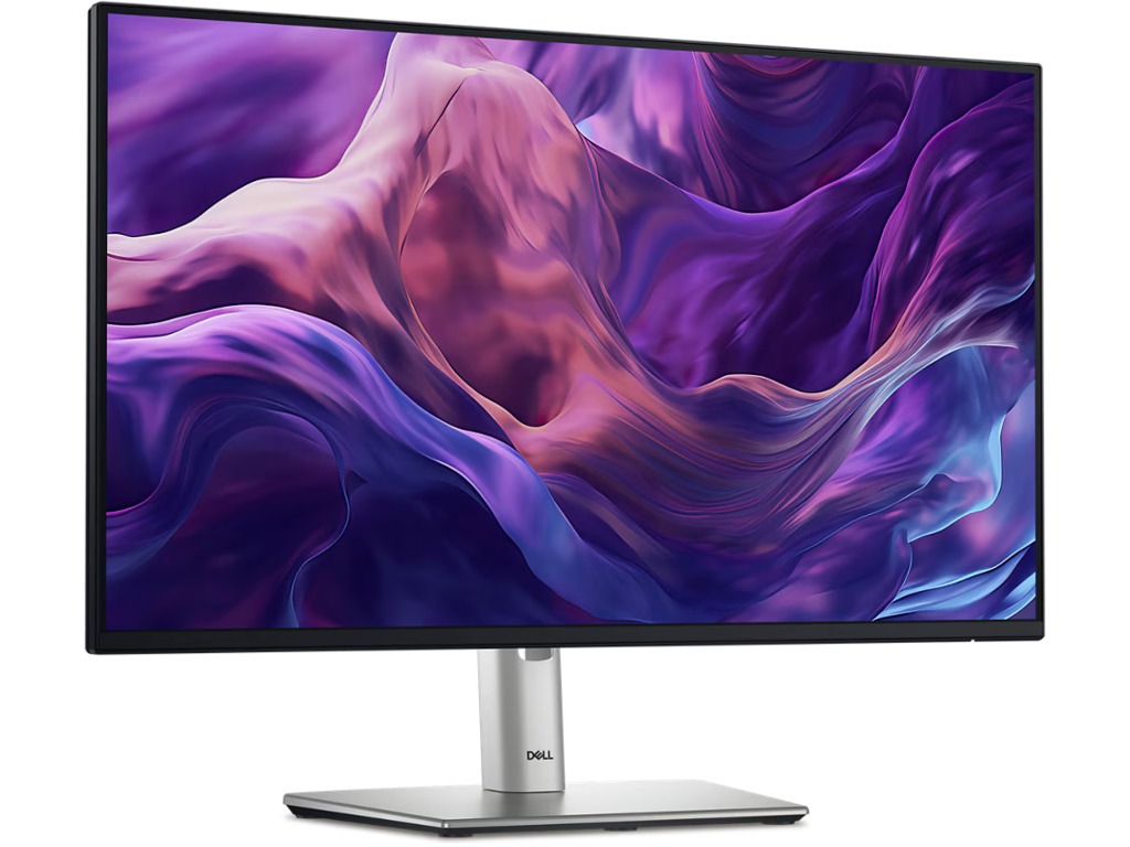Dell 24 monitor P2425H sa crnim okvirom i postoljem na stolu