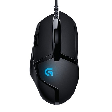 Logitech Gaming Miš G402 na crnoj podlozi sa osvijetljenim logom i tipkama