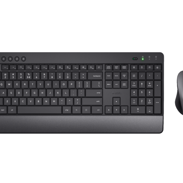Trust Comfort Wireless Set tastatura i miš, premium eco set na bijeloj podlozi