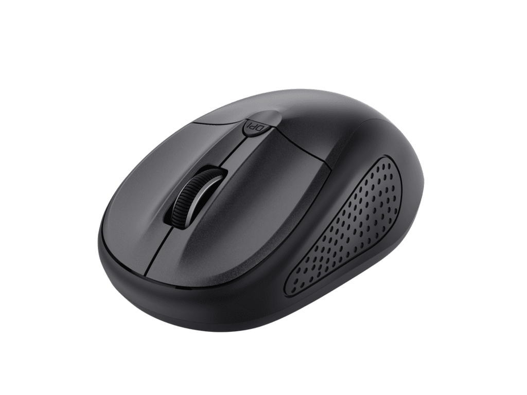 Trust Primo Bluetooth wireless optički miš sa 1600 DPI i tri tipke na bijeloj podlozi
