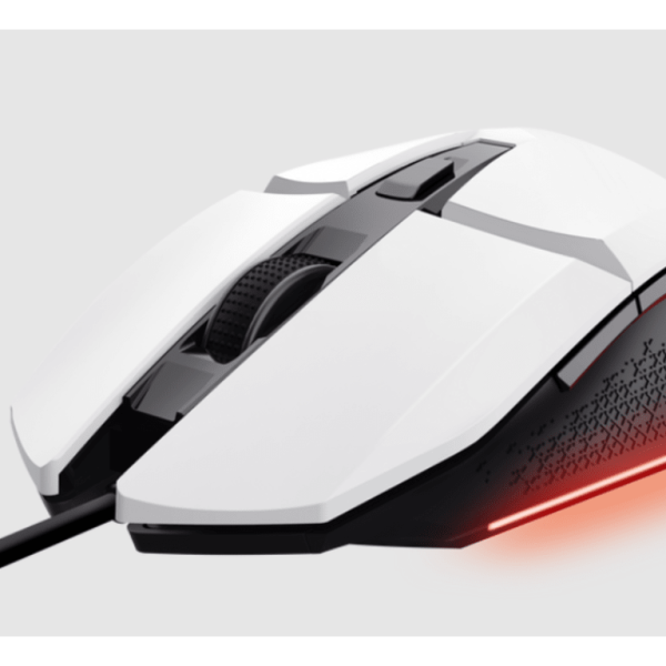 Trust GXT109W Felox bijeli žičani gaming miš sa 6 tipki i 6400 DPI