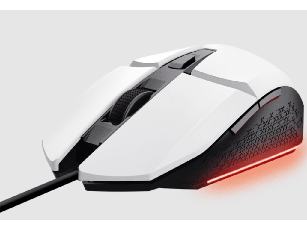 Trust GXT109W Felox bijeli žičani gaming miš sa 6 tipki i 6400 DPI