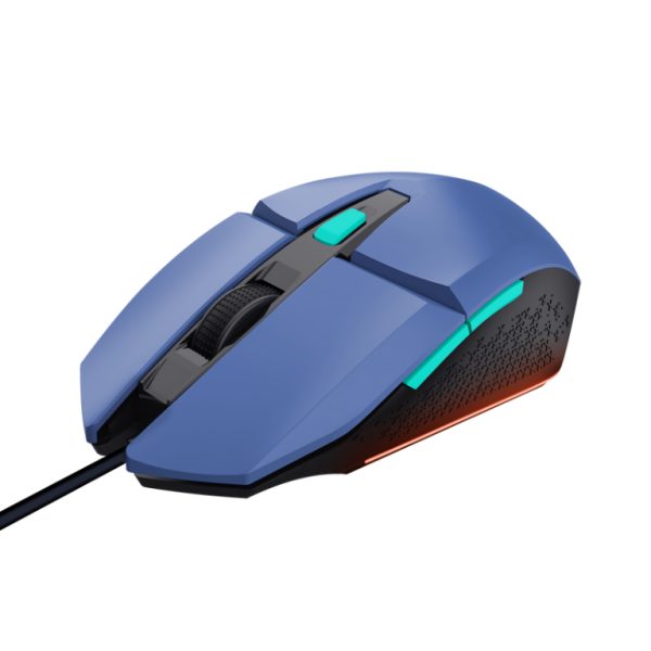 Trust GXT109B Felox plavi žičani gaming miš sa USB kablom