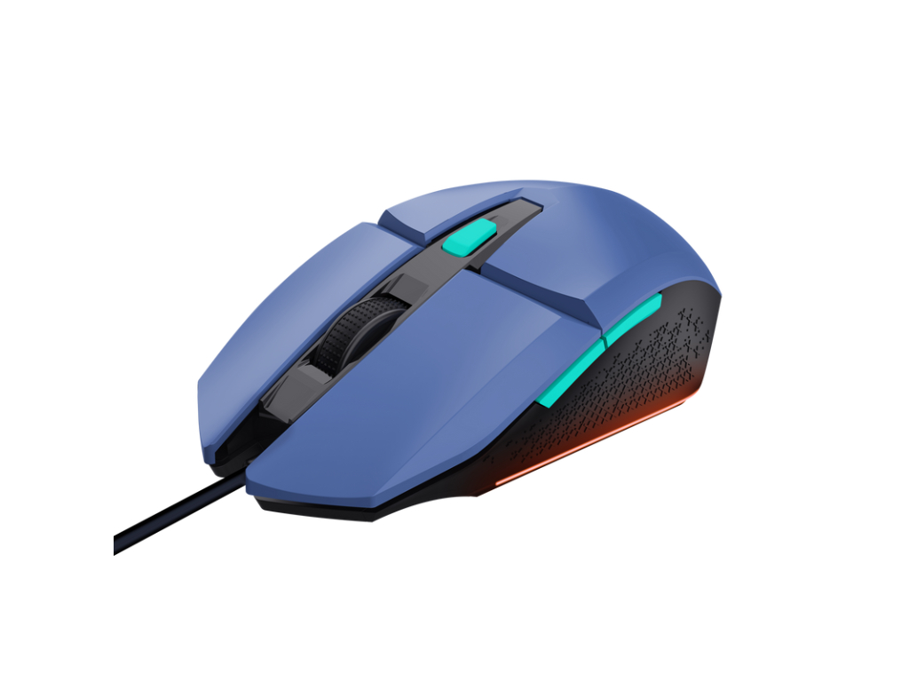 Trust GXT109B Felox plavi žičani gaming miš sa USB kablom