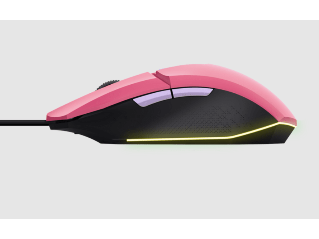 Trust GXT109B Felox pink žičani gaming miš sa 6400 DPI i 6 tipki