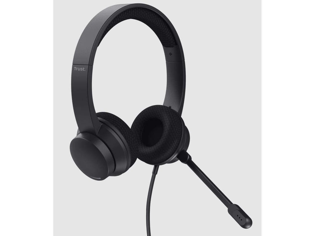 Trust Ayda USB-ENC žičane slušalice sa noise-cancelling mikrofonom, on-ear dizajn