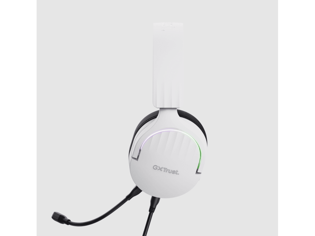 Trust GXT490W FAYZO 7.1 USB 2.0 gaming slušalice bijele boje s odvojivim noise-cancelling mikrofonom