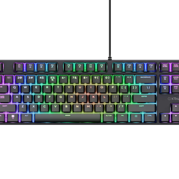 Trust GXT864 TKL gaming tastatura s crnim tasterima i RGB osvjetljenjem