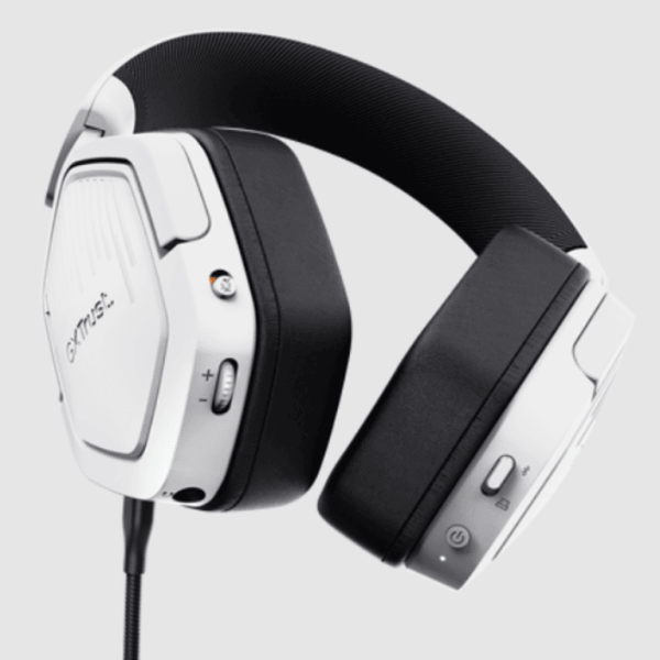 Trust GXT 493PS Carus wireless PS5 slušalice bijele boje sa USB-C i USB-A priključcima