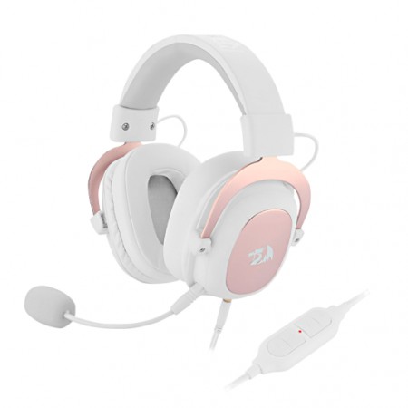 ReDragon Zeus 2 H510W-1 bijele gaming slušalice sa mikrofonom na bijeloj podlozi