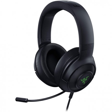 Razer Kraken V3 X 7.1 gaming slušalice sa mikrofonom i RGB osvjetljenjem na crnoj podlozi