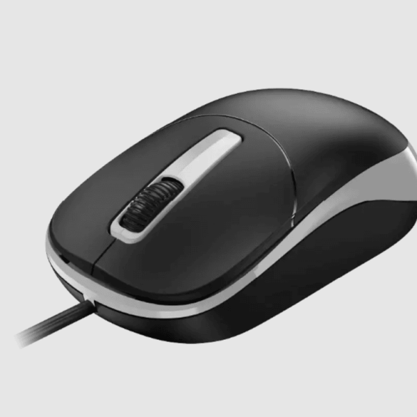 Genius miš DX-123 optički žičani miš crno-sive boje sa USB kablom