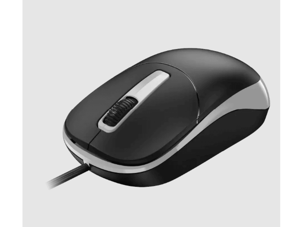 Genius miš DX-123 optički žičani miš crno-sive boje sa USB kablom