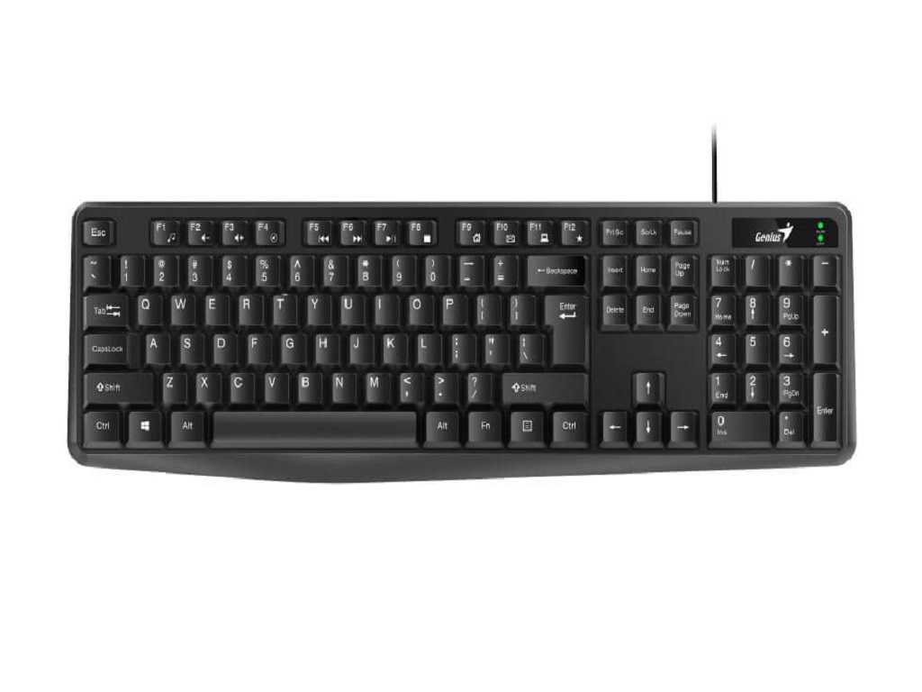 Genius žičana tastatura KB-117 crna sa USB kablom i BiH layoutom