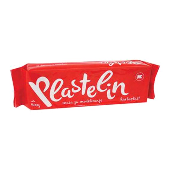 EK Plastelin 500g u crvenoj boji, masa za modelovanje koja se ne suši na vazduhu