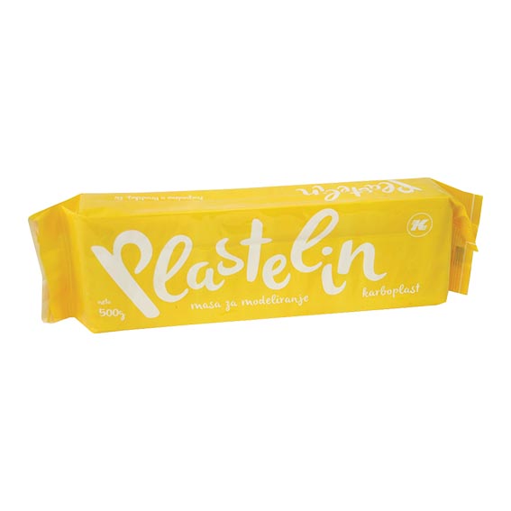 EK Plastelin 500g žuti masa za modelovanje u pakovanju