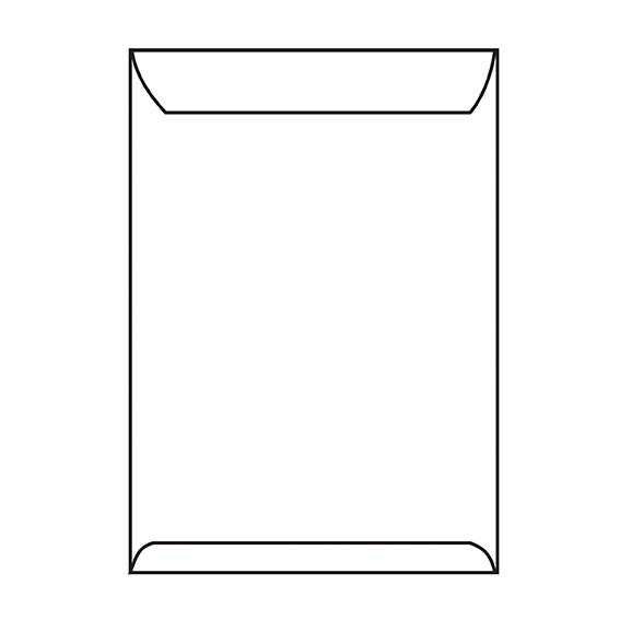 TTO koverta AD 1000 1/100 bijela, dimenzija 235x360mm, na bijeloj pozadini