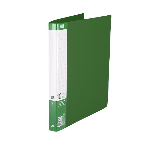 TTO fascikla PVC s 10 folija za dokumente A4 format na bijeloj pozadini