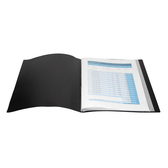 TTO fascikla PVC sa 10 crnih folija, A4+ format, tvrde korice