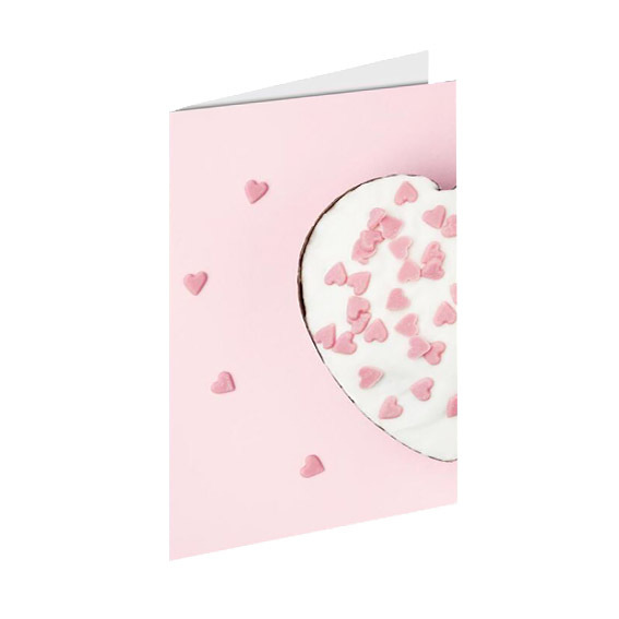 3D čestitka Love 06 s motivom srca i romantike, dimenzija 12x18.5 cm