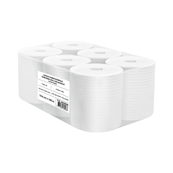 TTC Autocut rolna 3-slojnog bijelog papira 6x100m u paketu