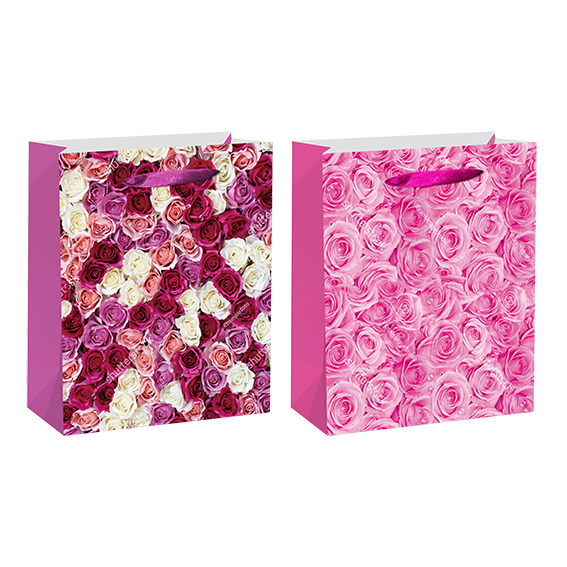 SE vrećica L Flowers 5 210g sa cvjetnim motivom, OPP materijal, dimenzije 32x26x12 cm
