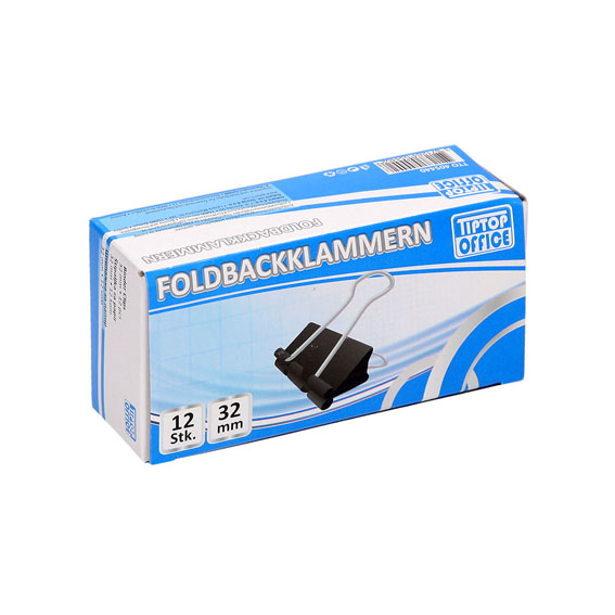 TTO Binderklips 32mm 12/1 metalni držač sa PVC okvirom