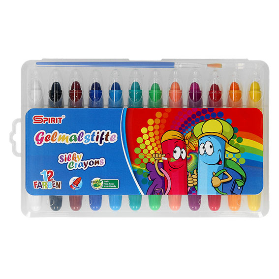TTS voštane boje Uljana 12/1 u PVC kutiji sa gratis kistom