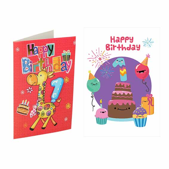 3D rođendanska čestitka s motivom kutije i natpisom Happy Birthday za djevojčice