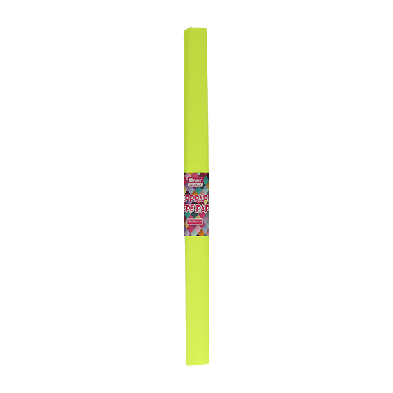 TTS fluorescentni krep papir žute boje dimenzija 200x50cm