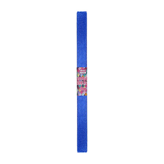 TTS krep papir metalik plave boje dimenzija 200x50cm