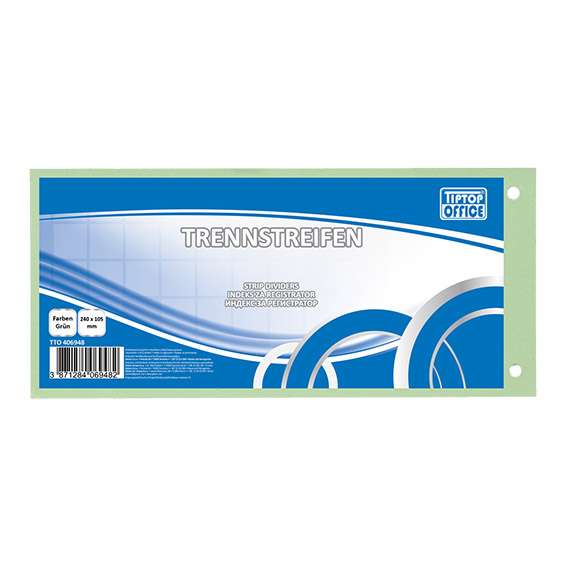 TTO Index 232x105 Zelena kartonski separator sa 4 rupe
