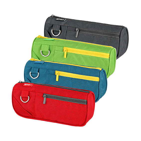 TTS prazna pernica NEW POCKET 19 sa dva zip zatvarača i jednim džepom, motiv s printom, poliester materijal