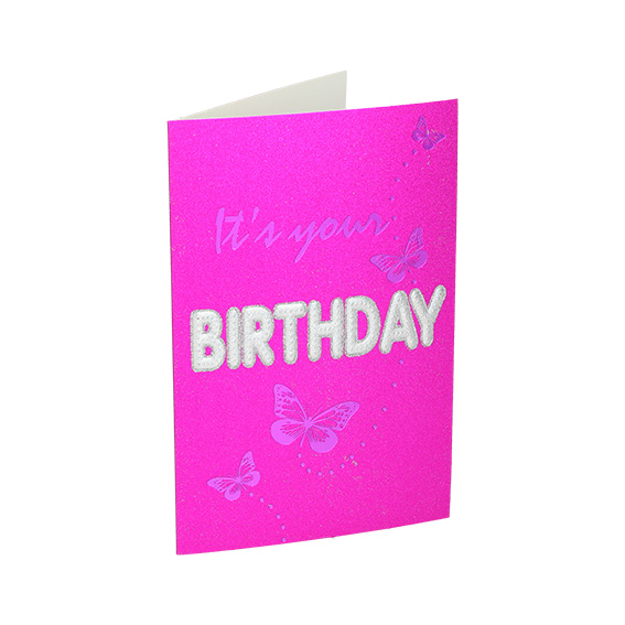 3D rođendanska čestitka sa motivom Rođendan 24 i natpisom it's your birthday