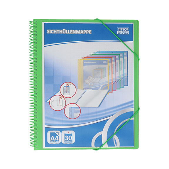 TTO PVC fascikla sa spiralom i 30 folija, A4 format