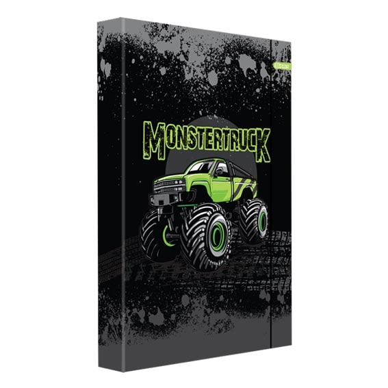 TTS Mapa Box A4 sa gumom sa motivom Monster Truck za skladištenje dokumenata