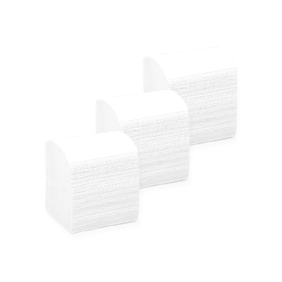 TTC toalet papir listić 21x10.2 cm u bijeloj boji, 2 sloja, mikro utiskivanje, upakovan u LDPE foliju