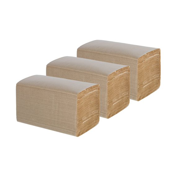 TTC ECO 3000 papirni ubrus za ruke, 24x21 cm, 2 sloja, V-preklop, upakovan u papirnu ambalažu