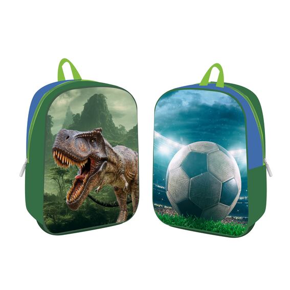 TTS ruksak UN-DU T-Rex-Ftbl 25 za malu djecu sa dvostrukim dizajnom
