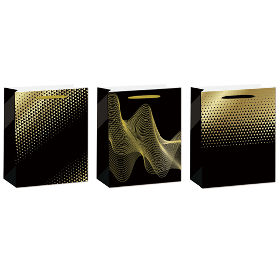 SE Vrećica L Gold 01 210g u OPP materijalu, zlatni dizajn, dimenzije 32x26x12cm