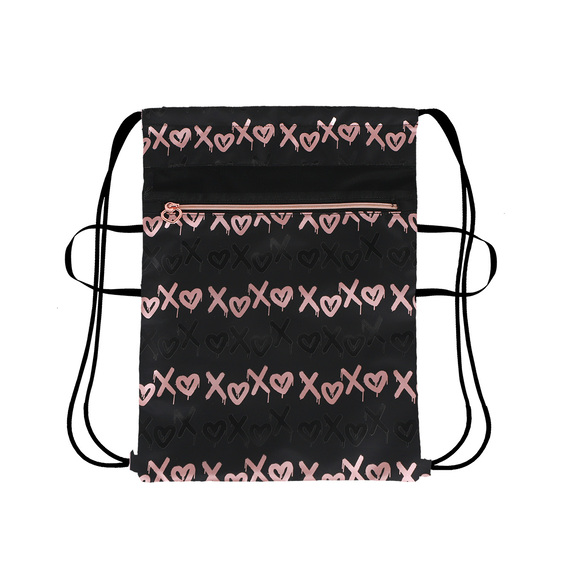 TTS Sport torba STREET 48/25, crna sportska torba od 600D poliestera, zapremine 14 litara