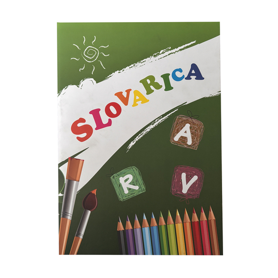 Slovarica A4 64 stranice latinica u boji za vježbanje pisanja slova