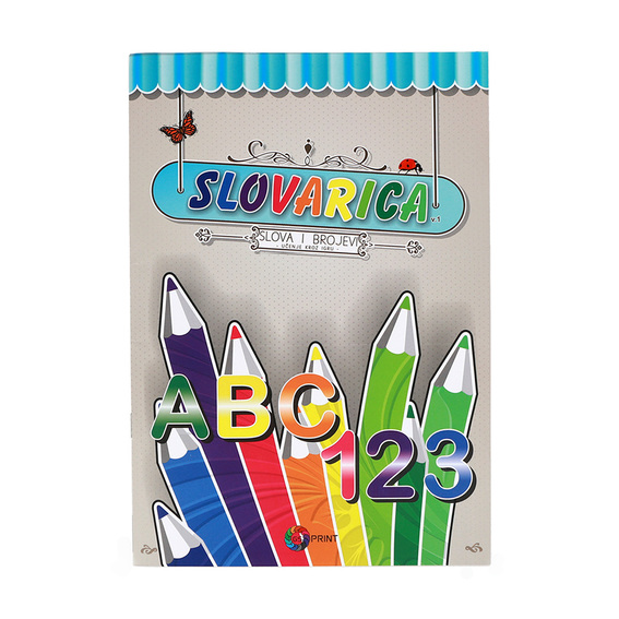 Slovarica A4 48 stranica u boji za učenje latinice