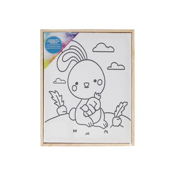 TTS platno sa printom za slikanje dimenzija 24x30 cm na čvrstom okviru
