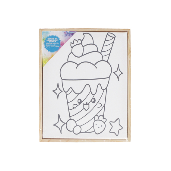 TTS platno sa printom za slikanje dimenzija 24x30cm na drvenom okviru